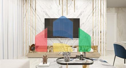 Новый проект на этапе строительства в 800 м от моря в районе Оба Новый проект на этапе строительства в 800 м от моря в районе Оба