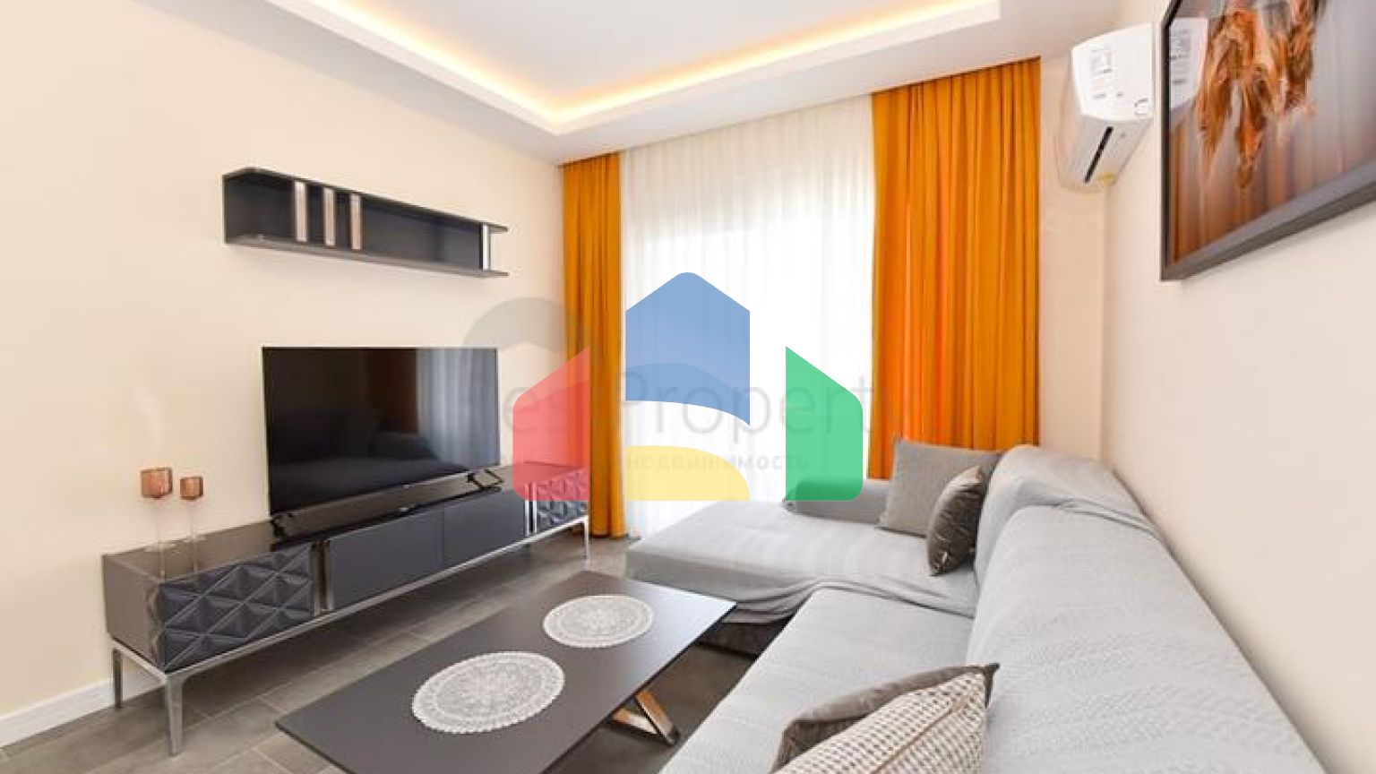 Трикімнатна мебльована квартира в районі Оба