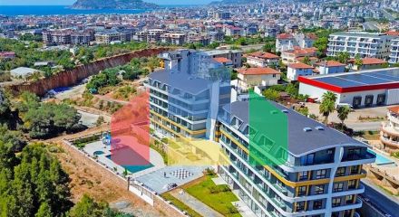 Квартира 1+1 в новом комплексе в районе Оба