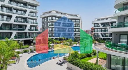 Квартира 1+1 с выходом в сад в районе Оба