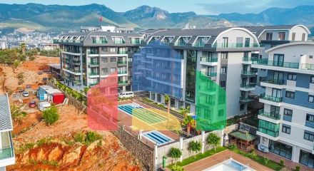 1+1 apartment in a new complex in Oba district