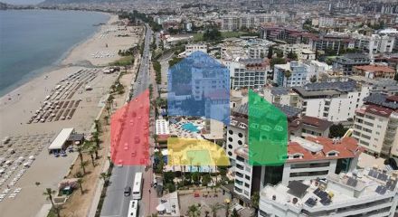 Квартира планировкой 2+1 на первой береговой линии в Оба