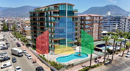 Luxury 3+1 apartment with sea view