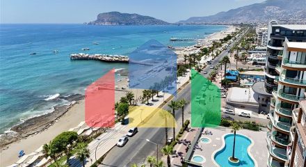 Шикарна квартира 3 + 1 з видом на море