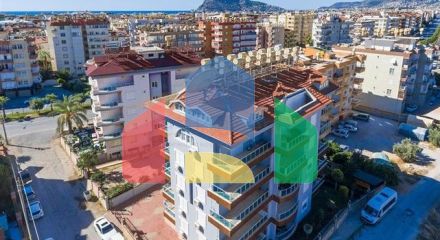One-bedroom apartment 600 m from the sea in the Oba area
