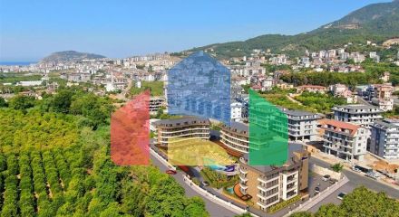 Apartment 1+1 in Oba district