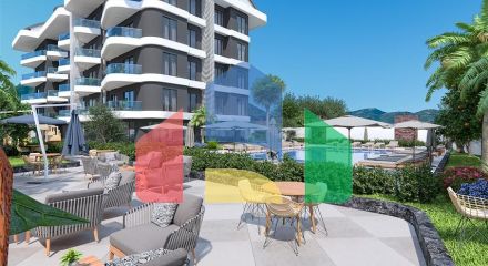A new residential complex project in the Oba area