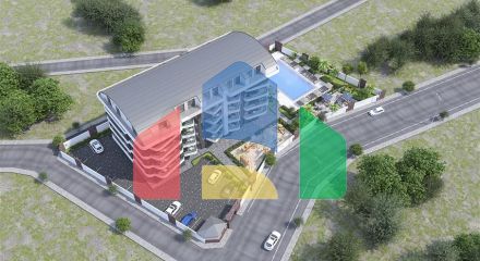 A new residential complex project in the Oba area