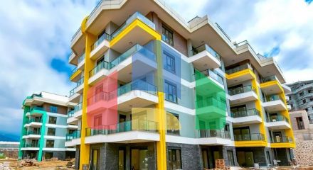 Modern apartments in a complex with rich infrastructure in the Oba area