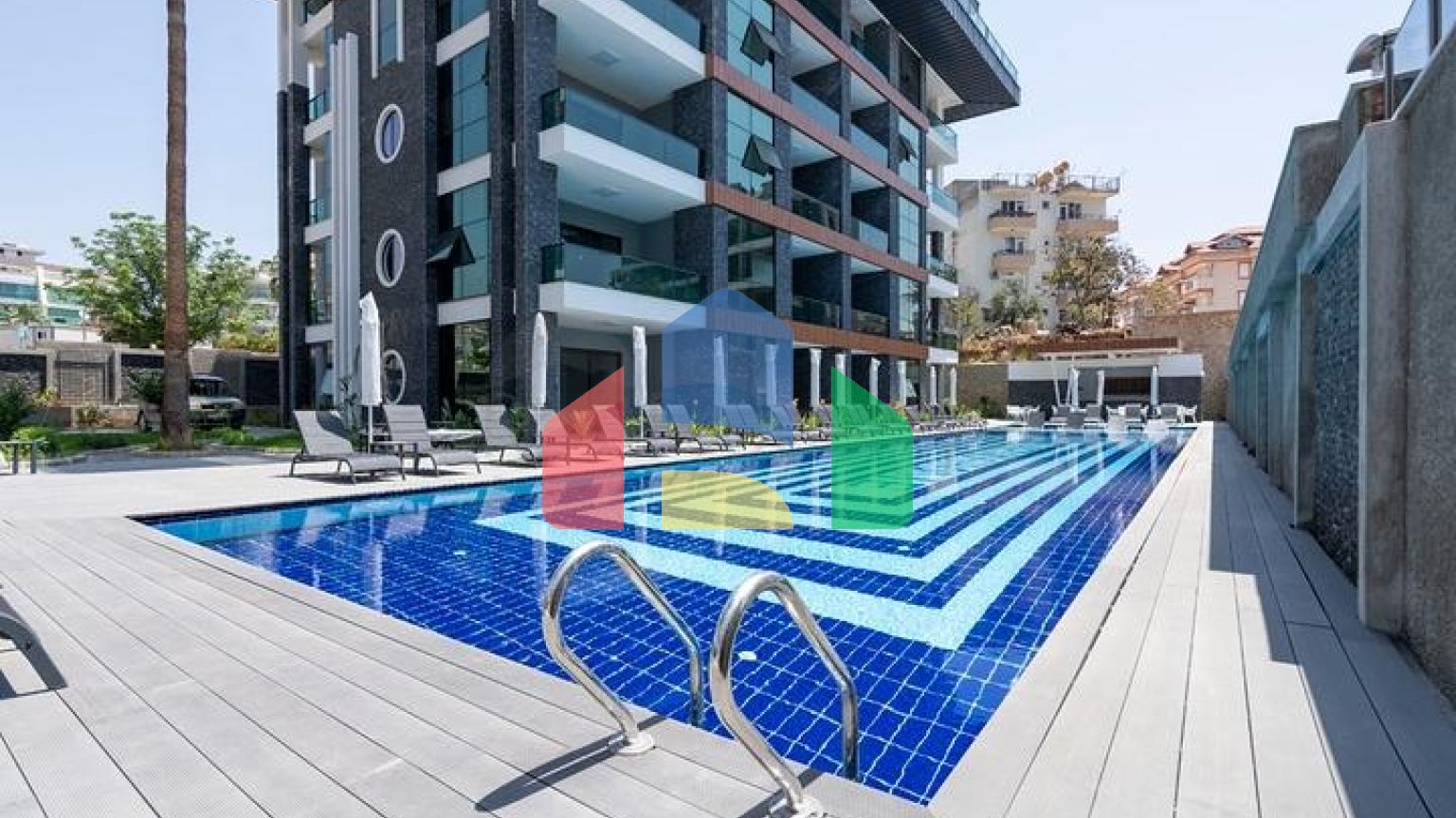 Квартира 1+1 в элитном жилом комплексе в районе Оба