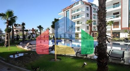 Просторі апартаменти 4 + 1 в елітному комплексі в Оба