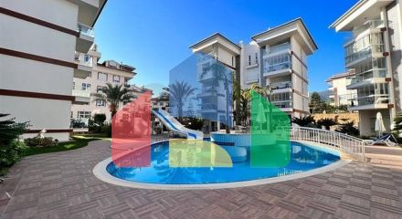 Затишна квартира 2 + 1 з меблями в районі Оба