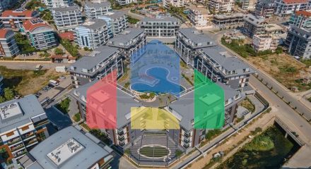 Квартира 1+1 в одной из лучших локаций района Оба