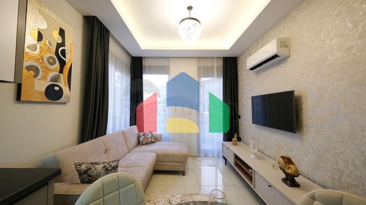 Меблированная квартира 1+1 в районе Оба