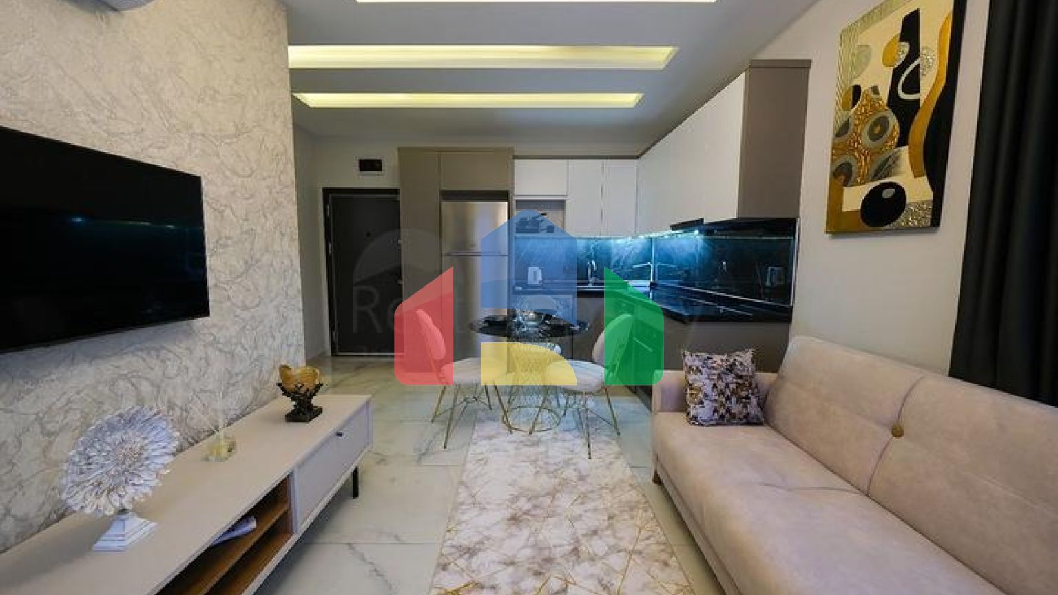 Меблированная квартира 1+1 в районе Оба