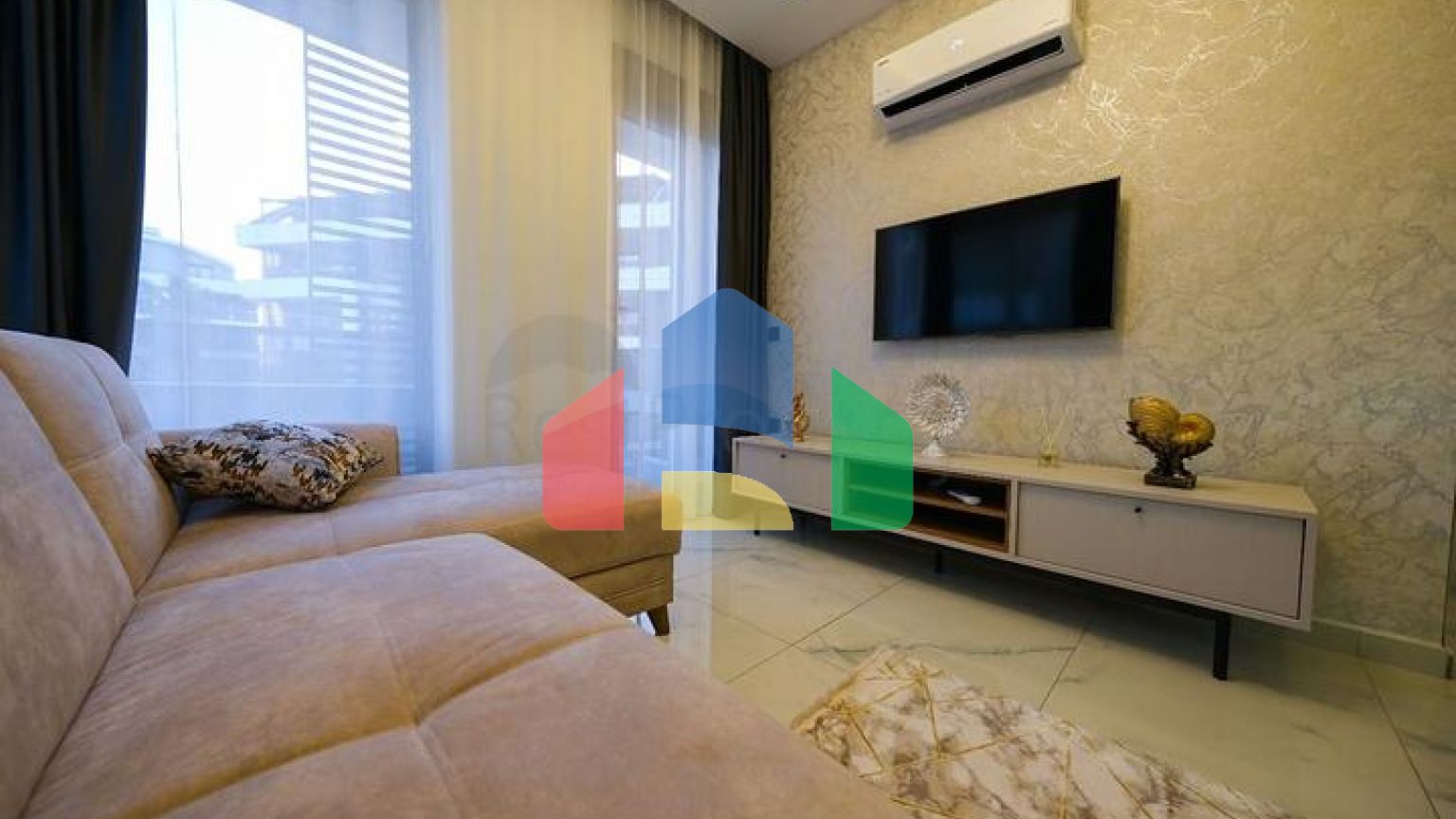 Меблированная квартира 1+1 в районе Оба