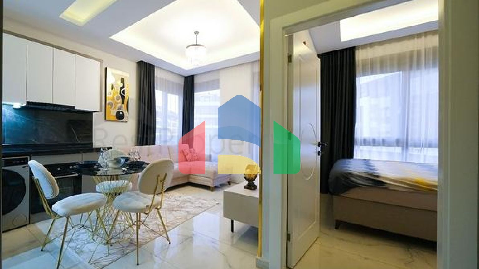 Меблированная квартира 1+1 в районе Оба