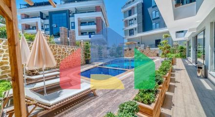 Меблированная квартира 1+1 в районе Оба