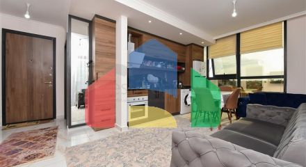 Modern 2+1 apartment in Oba district
