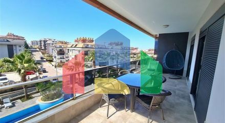 Modern furnished apartment in a residential complex with rich infrastructure in the Oba area
