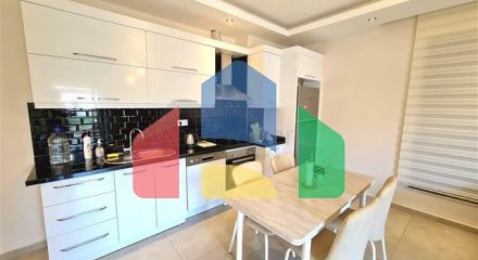 Modern furnished apartment in a residential complex with rich infrastructure in the Oba area