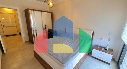 Modern furnished apartment in a residential complex with rich infrastructure in the Oba area