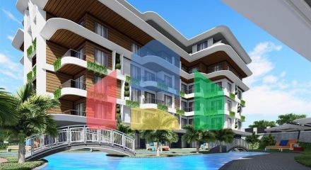 Two-room apartments in the Oba district complex