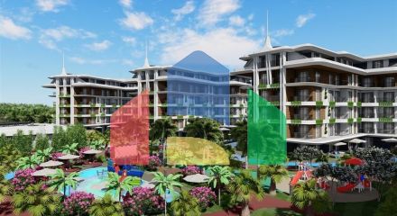 Two-room apartments in the Oba district complex