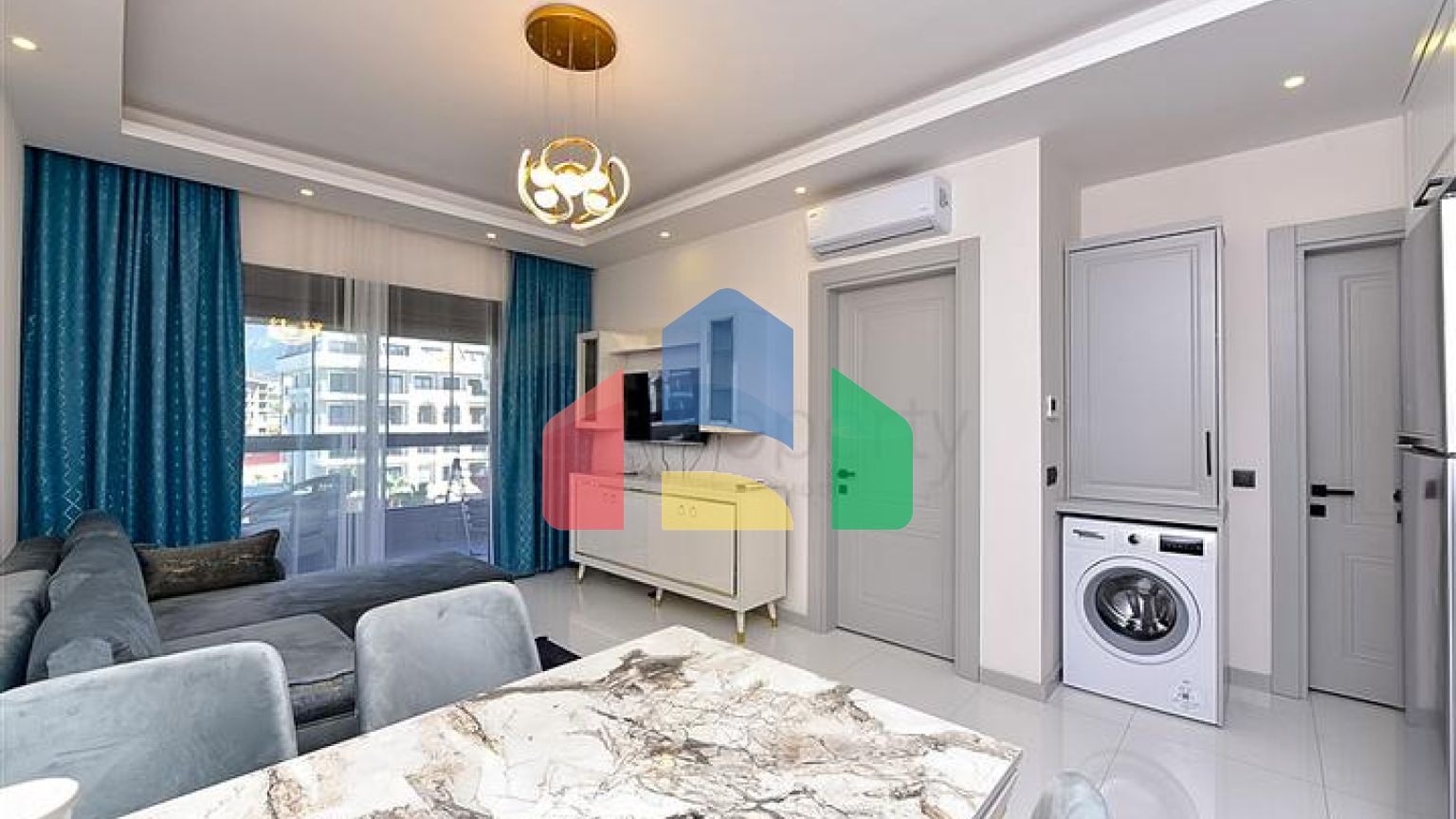 Меблированная квартира 1+1 в районе Оба