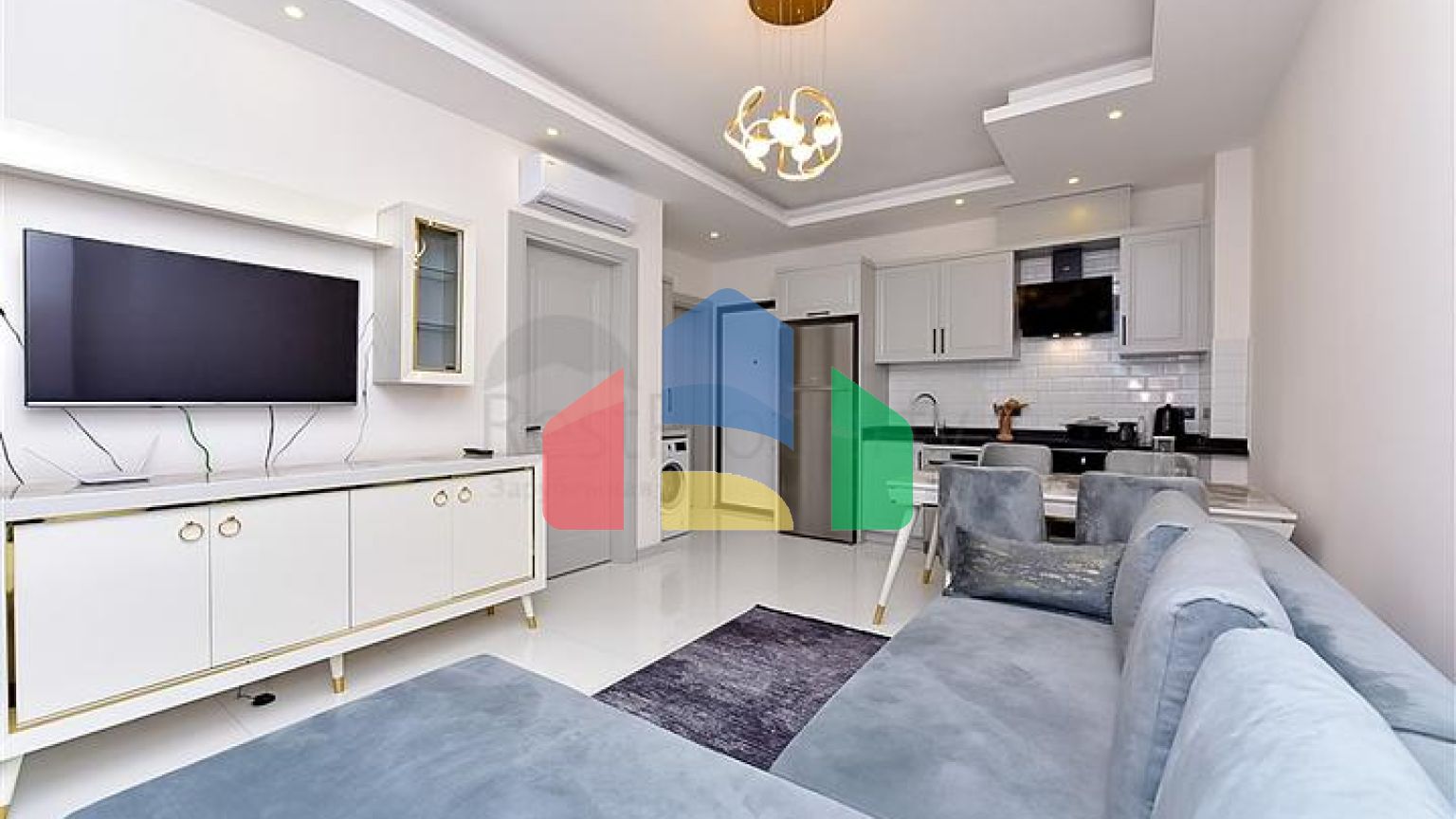 Меблированная квартира 1+1 в районе Оба