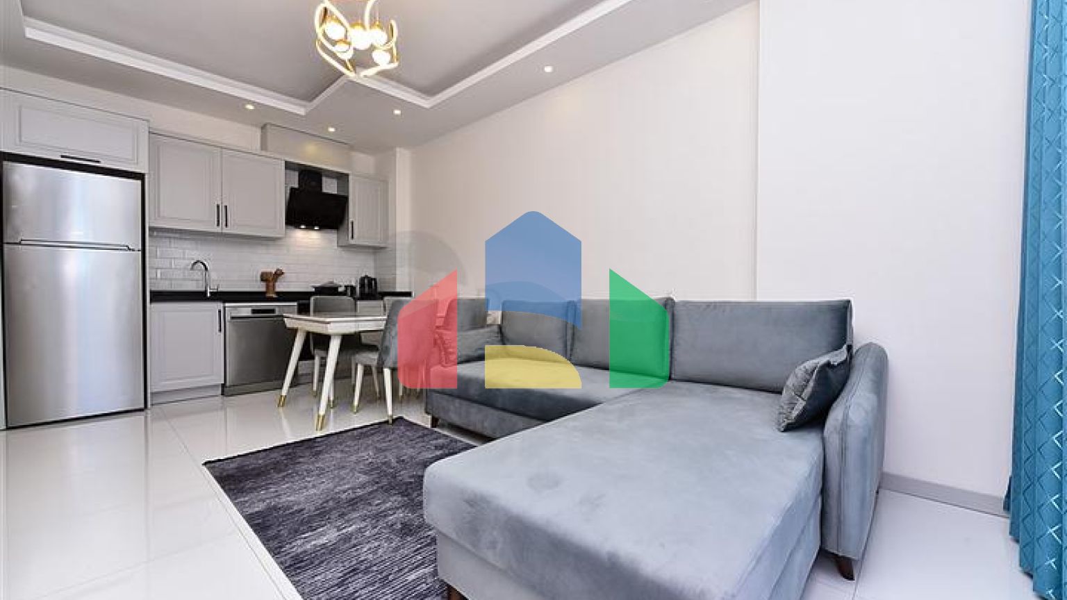 Меблированная квартира 1+1 в районе Оба