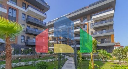 Меблированная квартира 1+1 в районе Оба