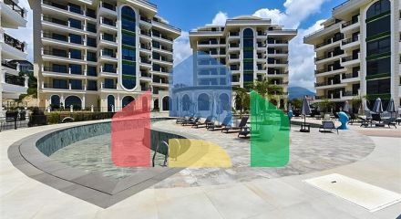 Просторная квартира 4+1 в отличной локации в Оба