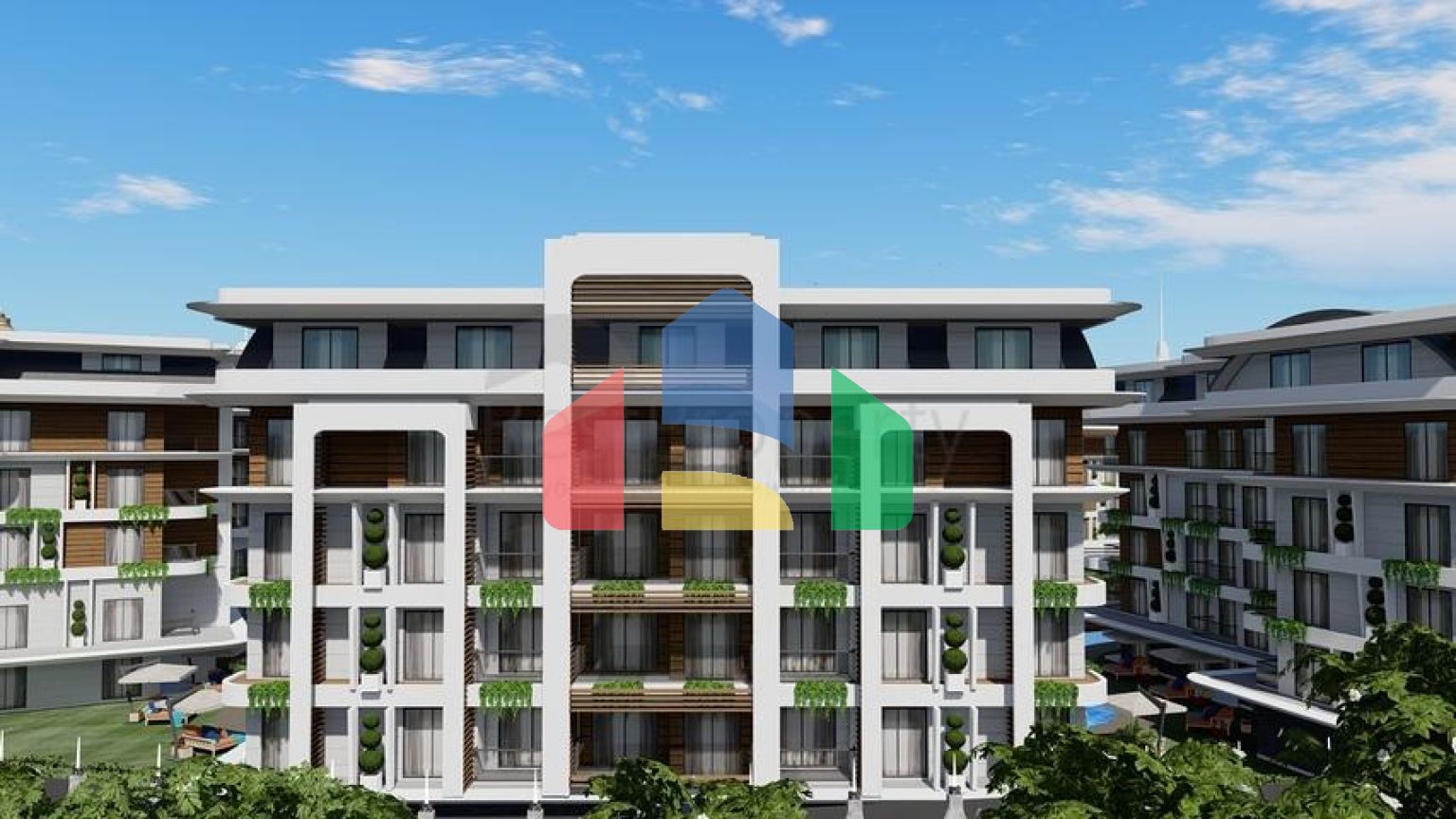 Двухкомнатные апартаменты в эксклюзивном комплексе района Оба.