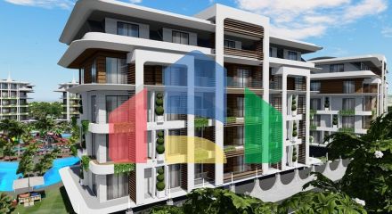 Двухкомнатные апартаменты в эксклюзивном комплексе района Оба.