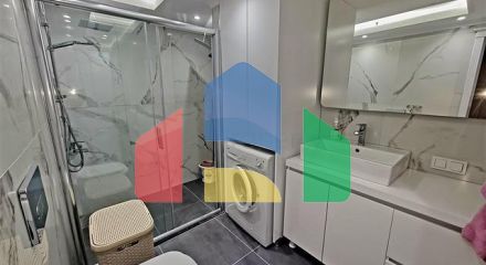 Spacious, bright two-bedroom apartment with two balconies