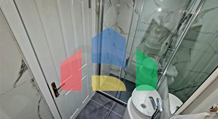Spacious, bright two-bedroom apartment with two balconies