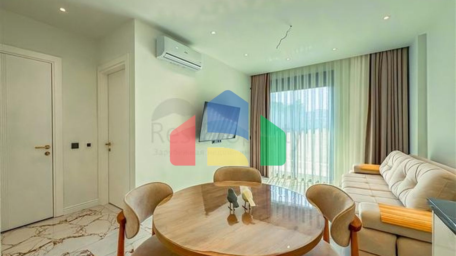 Современная квартира 1+1  в районе Оба