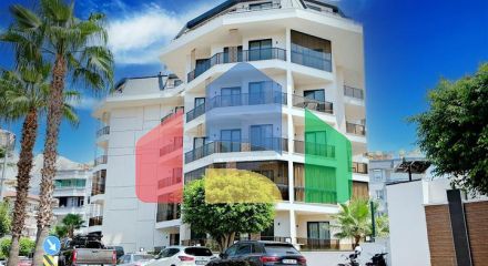 2+1 penthouse in a new complex in the Oba area, 350 m from the sea