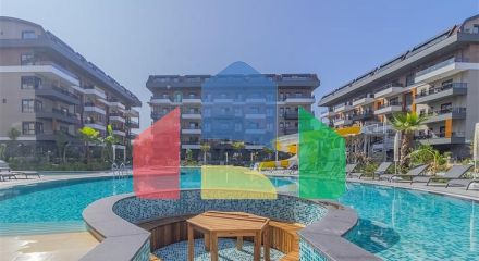 Квартира планировкой 1+1 в современном комплексе в районе Оба Квартира планировкой 1+1 в современном комплексе в районе Оба