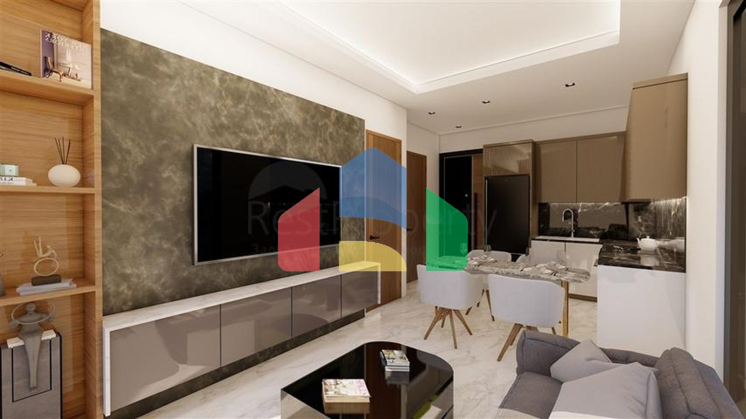 Квартира плануванням 1+1 в новому комплексі в районі Оба