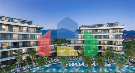 Жилой комплекс с инфраструктурой в районе Оба