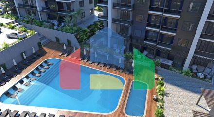 Нова квартира з однією спальнею в районі Оба