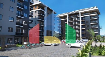 Нова квартира з однією спальнею в районі Оба