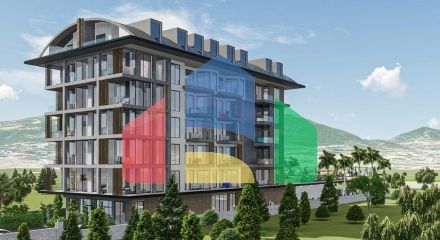 Квартира 1+1 в комплексе на первой линии