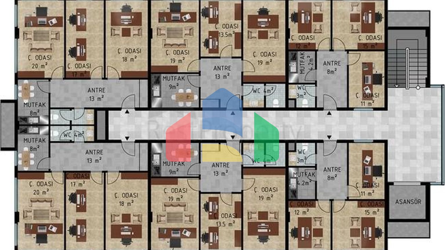 Бизнес-центр в развивающемся районе Оба