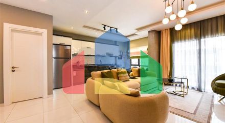 Меблированный пентхаус в европейском районе Оба