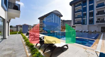 Новая квартира в районе Оба в комплексе с инфраструктурой