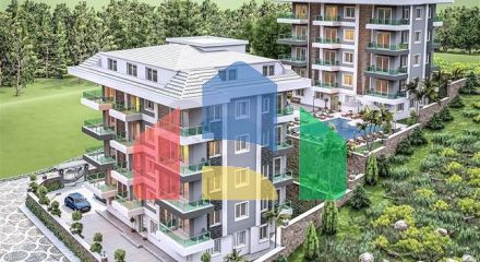 Просторный пентхаус 3+1 в районе Оба Просторный пентхаус 3+1 в районе Оба