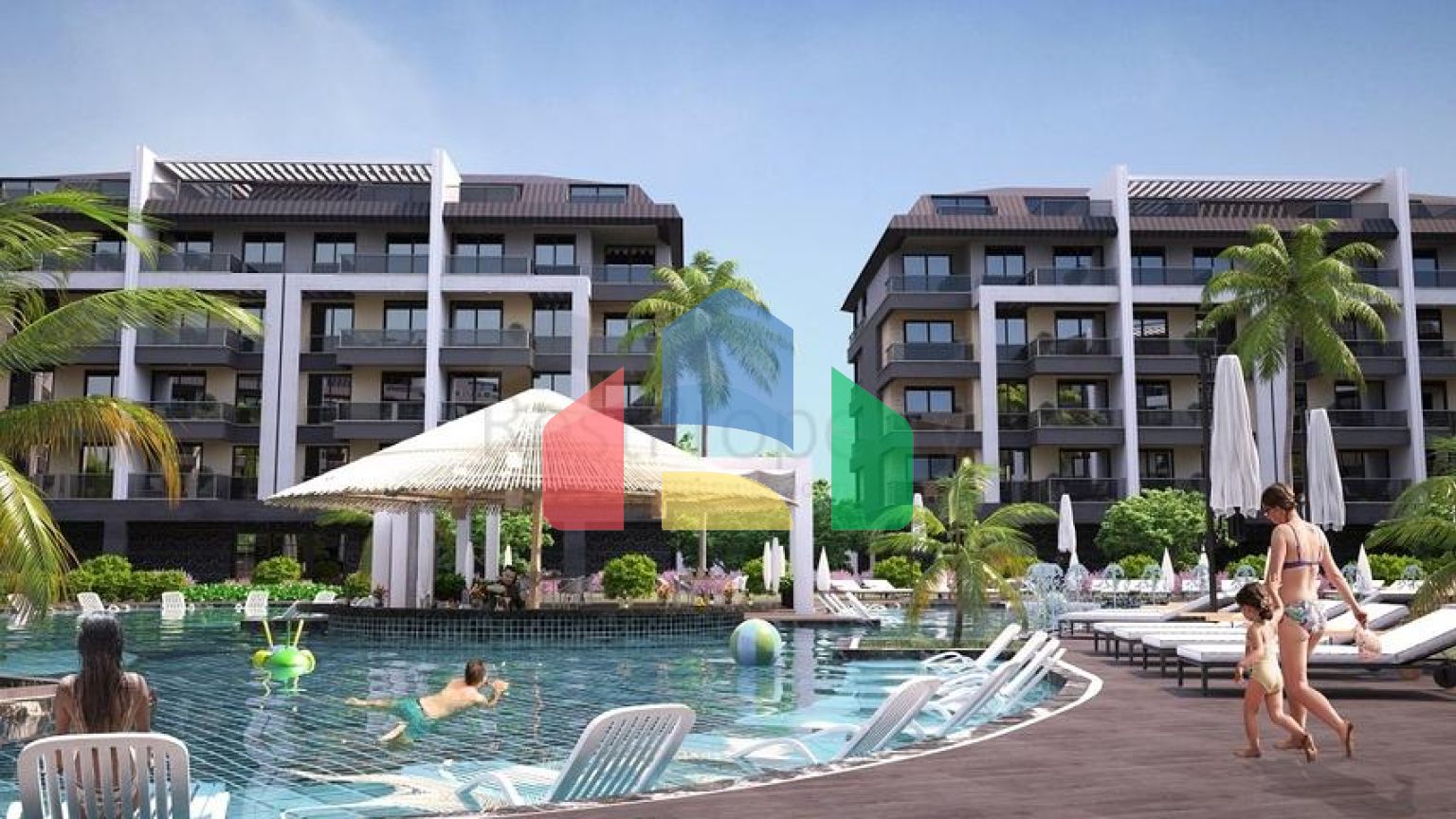 Квартира плануванням 1 + 1 в районі Оба